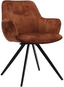 Eetkamerstoel Doreen Rust Velvet