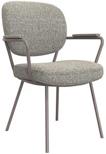 Eetkamerstoel Lausanne - Truffel grijs - Boucle
