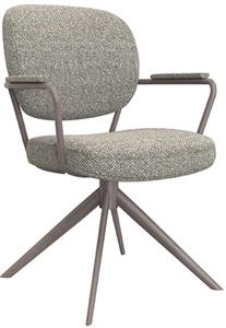 Eetkamerstoel Basel - Truffel grijs - Boucle