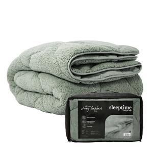 Sleeptime Enkel , Easy - zonder overtrek Dekbed Lazy Teddy en Overtrek in 1! - 140x200 cm (Eenpersoons) -  - 350 gram per m² - 