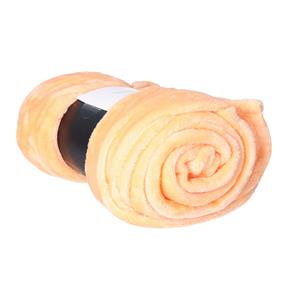 Unique Living Enzo Fleece deken/plaid - perzik oranje - polyester - 130 x 180 cm -