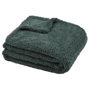 Stof Textiles Plaid/bankdeken Montreal - jade groen - 180 x 220 cm - polyester - 2 persoons -