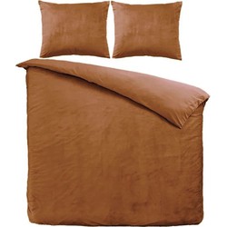Zavelo Dekbedovertrek Velvet Comfort Brique-2-persoons (200 x 200/220 cm)