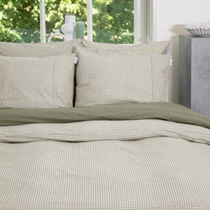 Town & Country Gingham Ruitje Dekbedovertrek Olijf Groen-Lits-jumeaux (240 x 200/220 cm)
