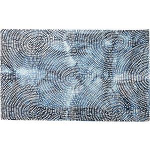 Kare Design Kare Vloerkleed Stamp Blue 170x240cm