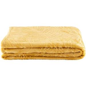 Leen Bakker Plaid Ray - oker - 130x170 cm
