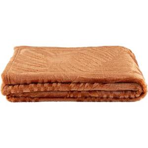 Leen Bakker Plaid Ray - caramel - 130x170 cm