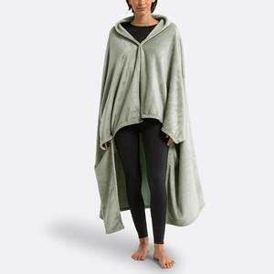 SO'HOME Fleece plaid met mouwen, recycled polyester, Javi