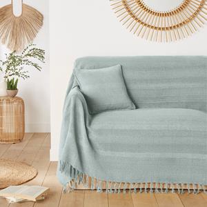 LA REDOUTE INTERIEURS Katoenen plaid met franjes, Nedo