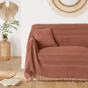 LA REDOUTE INTERIEURS Katoenen plaid met franjes, Nedo