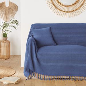 LA REDOUTE INTERIEURS Katoenen plaid met franjes, Nedo