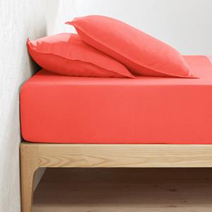 LA REDOUTE INTERIEURS Hoeslaken in gewassen linnen, omslag 30 cm, Linot