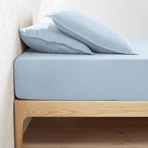 LA REDOUTE INTERIEURS Hoeslaken in gewassen linnen, omslag 30 cm, Linot