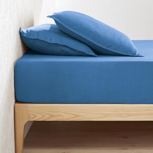 LA REDOUTE INTERIEURS Hoeslaken in gewassen linnen, omslag 30 cm, Linot