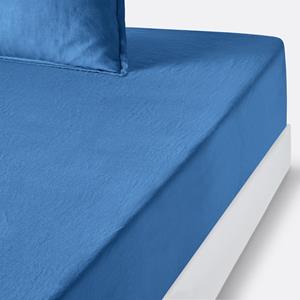 LA REDOUTE INTERIEURS Hoeslaken in gewassen linnen, omslag 35 cm, Linot