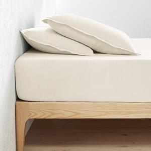 LA REDOUTE INTERIEURS Hoeslaken in gewassen linnen, omslag 30 cm, Linot