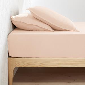 LA REDOUTE INTERIEURS Hoeslaken in gewassen linnen, omslag 35 cm, Linot