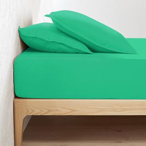LA REDOUTE INTERIEURS Hoeslaken in gewassen linnen, omslag 30 cm, Linot
