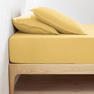 LA REDOUTE INTERIEURS Hoeslaken in gewassen linnen, omslag 30 cm, Linot