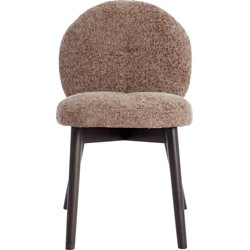 Light & Living  Eetkamerstoel SINOSA - 59x50x83cm - Bruin - Set van 2