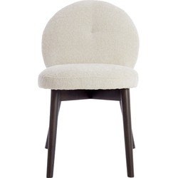 Light & Living  Eetkamerstoel SINOSA - 59x50x83cm - Wit - Set van 2