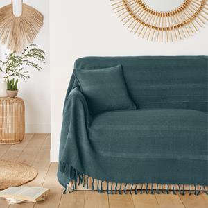 LA REDOUTE INTERIEURS Katoenen plaid met franjes, Nedo