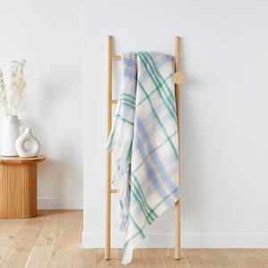 LA REDOUTE INTERIEURS Geruite plaid met franjes, Armand