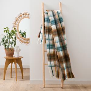 LA REDOUTE INTERIEURS Geruite plaid met franjes, Armand