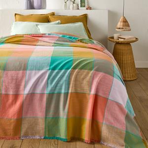 LA REDOUTE INTERIEURS Geruite beddensprei in katoen, Sofia