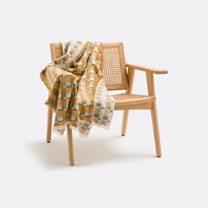 LA REDOUTE INTERIEURS Jacquard plaid met geometrische motieven, Virna