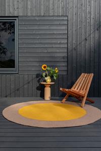 Brink en Campman  Rond Vloerkleed Festival Yellow Round -