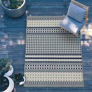 Easy Living  Vloerkleed Antibes AN06 Blue/White Geometric -