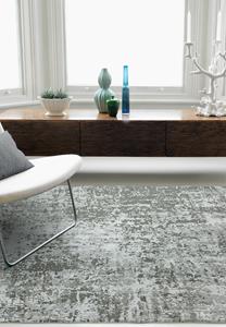 MOMO Rugs  Olympia OL07 Silver Grey Abstract Swatch -