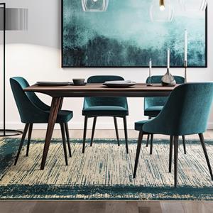 Easy Living  Vloerkleed Elodie Emerald/Gold -