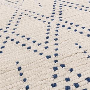 Easy Living  Vloerkleed Nepal Boho Cream/Blue Diamond Rug -