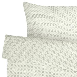 ERWIN M. Dekbedovertrekset Cross; 160x210 cm (BxL), 65x100 cm (LxB); taupe