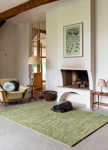 Laura Ashley  Laagpolig Vloerkleed van | Coleby petals Hedgerow green -