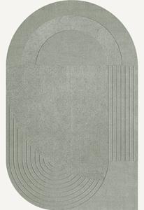 Layered  Vloerkleed Circular Wool Rug Sage - 220x350 cm