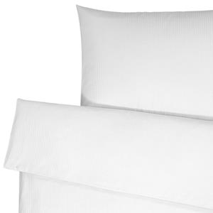 ERWIN M. Dekbedovertrekset Venedig 8 mm; 135x200 cm (BxL), 80x80 cm (LxB); wit