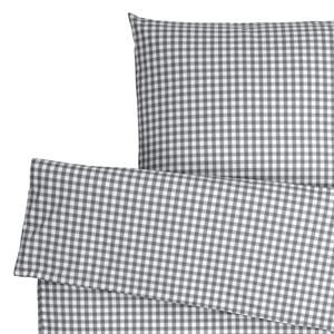 ERWIN M. Dekbedovertrekset Tux; 140x200 cm (BxL), 70x90 cm (LxB); grijs