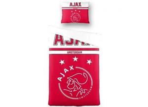 - Ajax Ajax dekbedovertrek wit rood Ajax 140x20
