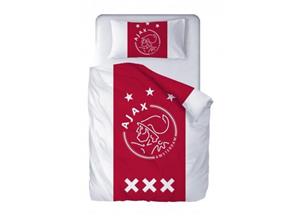 - Ajax Ajax dekbedovertrek wit rood Logo XXX 140x200cm