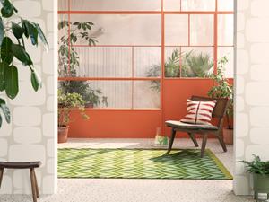 Scion  Buitenkleed Dhurrie Green 426307 - Vloerkleed