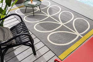 Orla Kiely  Vloerkleed Giant Linear Stem Slate Outdoor -