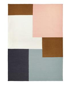 Finarte  Vloerkleed Kortelli Wool Rug Grey-Pink - 170x240 cm