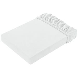 ERWIN M. Hoeslaken Elastik-Jersey; 140-160x200-220 cm (BxL); wit