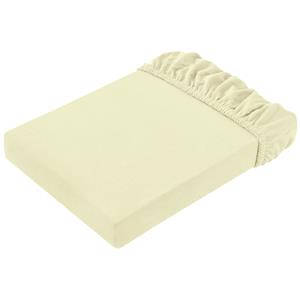 ERWIN M. Hoeslaken Elastik-Jersey; 180-200x200-220 cm (BxL); champagne beige