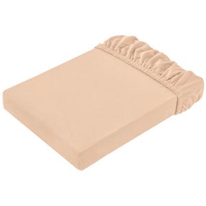 ERWIN M. Hoeslaken Jersey; 140-160x190-200 cm (BxL); abrikoos