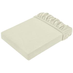ERWIN M. Hoeslaken Jersey; 180-200x190-200 cm (BxL); champagne beige