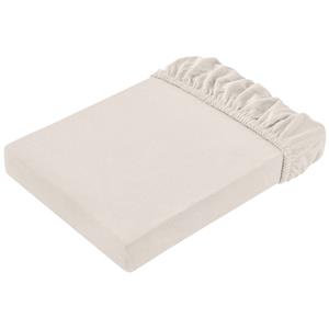 ERWIN M. Hoeslaken Jersey; 90-100x190-200 cm (BxL); taupe; 2 stuk / verpakking
